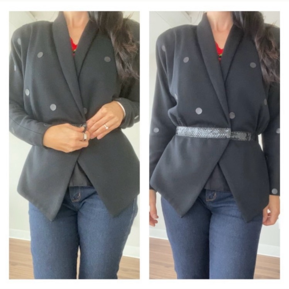 Vintage Polka Dot Blazer